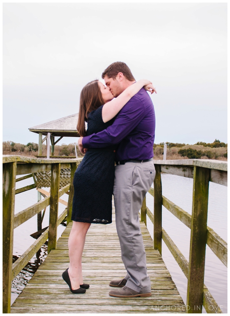 BW Sunset Beach Engagement Anchored in Love Wilmington NC_1009