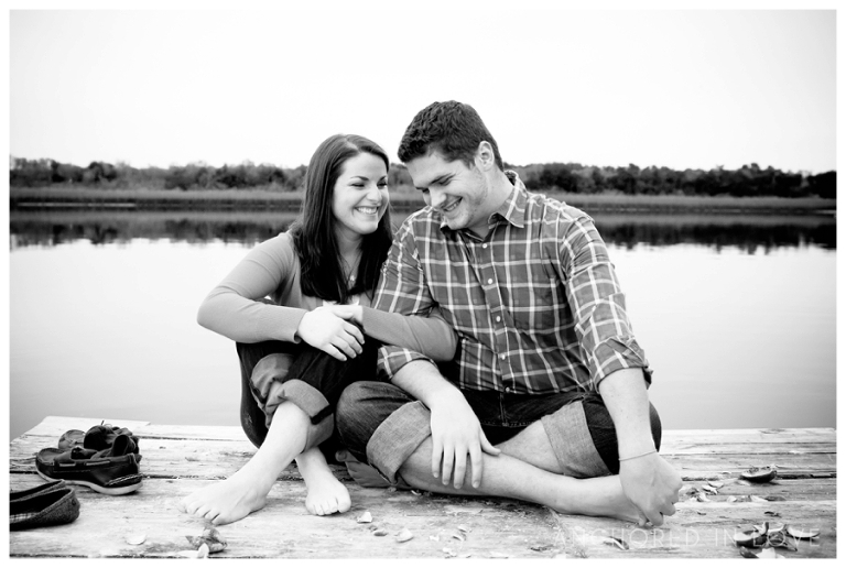 BW Sunset Beach Engagement Anchored in Love Wilmington NC_1013