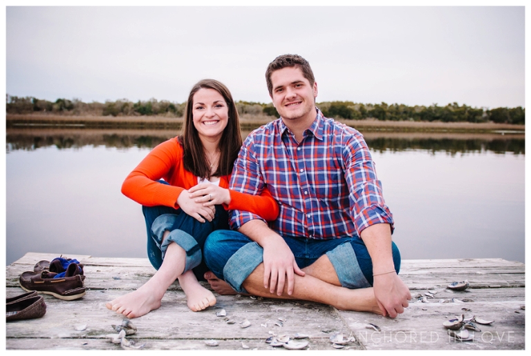BW Sunset Beach Engagement Anchored in Love Wilmington NC_1014