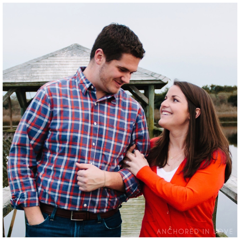 BW Sunset Beach Engagement Anchored in Love Wilmington NC_1017