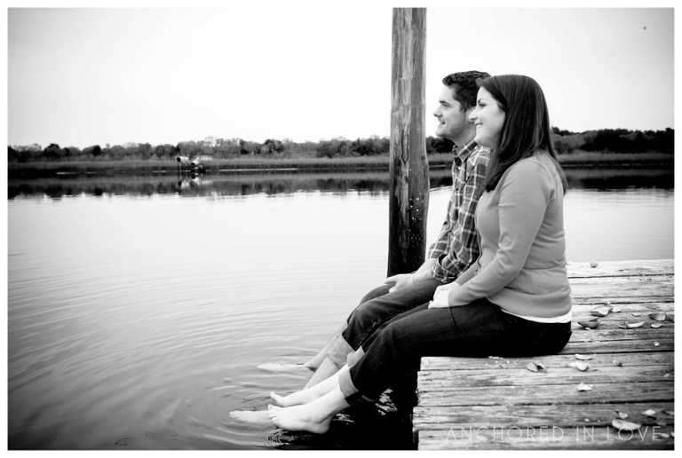 BW Sunset Beach Engagement Anchored in Love Wilmington NC_1019