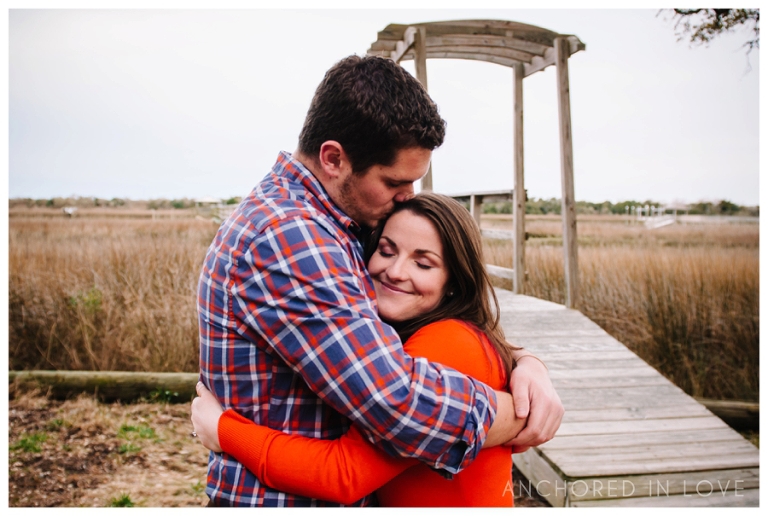 BW Sunset Beach Engagement Anchored in Love Wilmington NC_1027