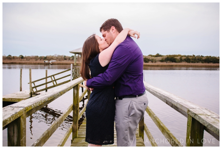 BW Sunset Beach Engagement Anchored in Love Wilmington NC_1029