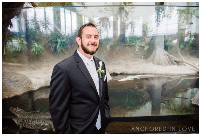 KB Fort Fisher Aquarium Wedding Anchored in Love Wilmington North Carolina_1003