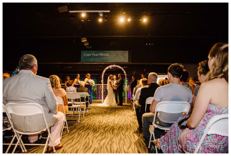 KB Fort Fisher Aquarium Wedding Anchored in Love Wilmington North Carolina_1034