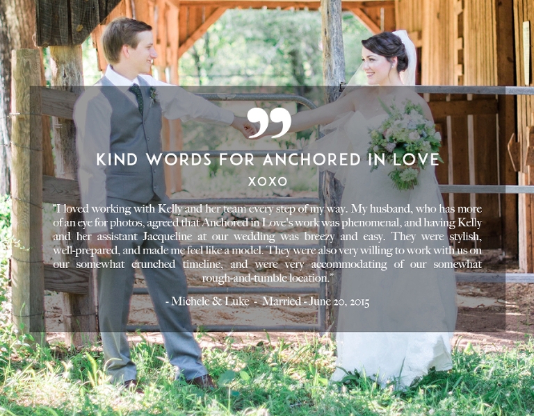 Kind Words Reviews Asheville Wedding Anchored in Love