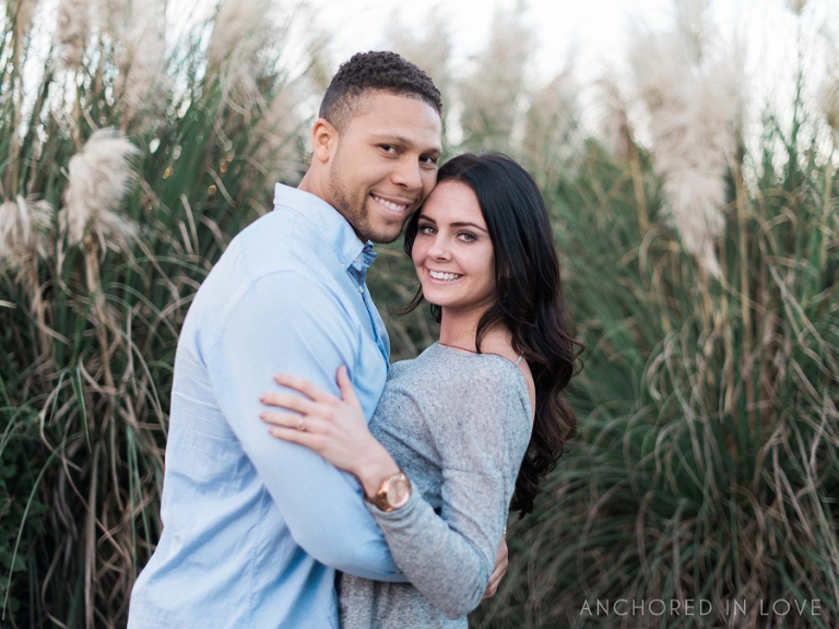 Downtown and Wrightsville Beach NC Engagement Session A&E Anchored in Love