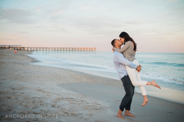Downtown and Wrightsville Beach NC Engagement Session A&E Anchored in Love-2342